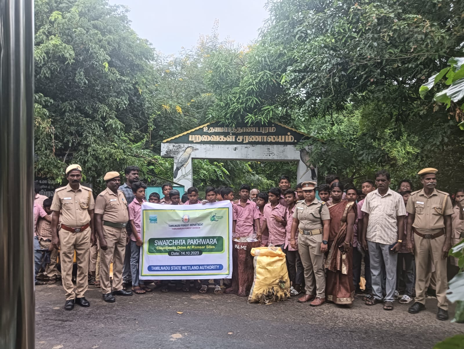 udhayamarthandapuram TBird Sanctuary- Save Wetland Campaign Clean-up Drive